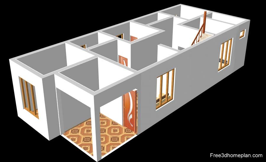 Three bedroom house plans are ideal for first homebuyers our modern contemporary home plans are up to date with the newest layouts and design trends. Small 3 Bedroom House Plans : 8x16m Plans Free Download Small Home Design Download Free 3d Home Plan