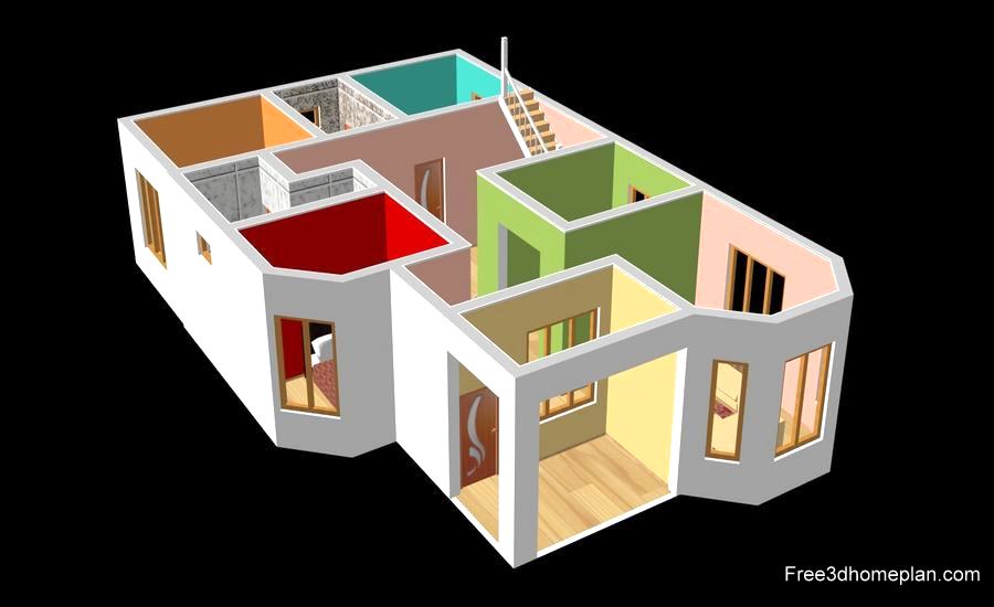 9x15m Plans Free Download Small Home Design | Download Free 3D Home Plan